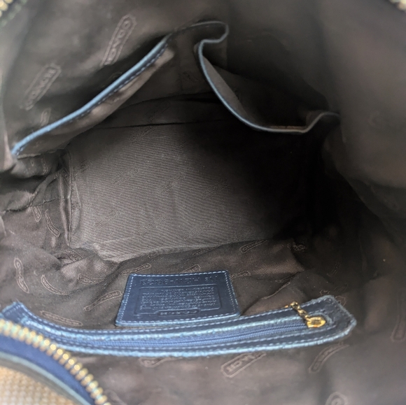 Vintage Coach BLUE 9823 Legacy West Hobo - Picture 4 of 7